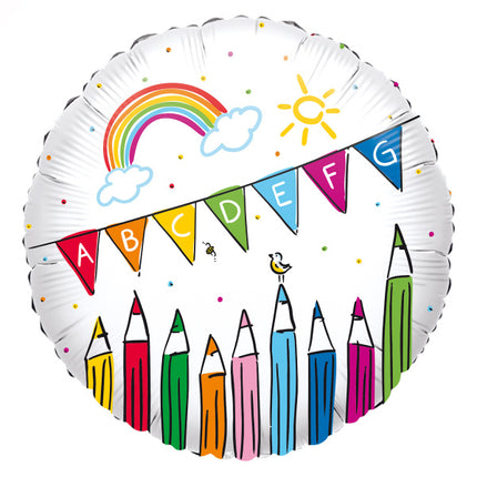 Palloncino ad elio Back To School vuoto 43 cm