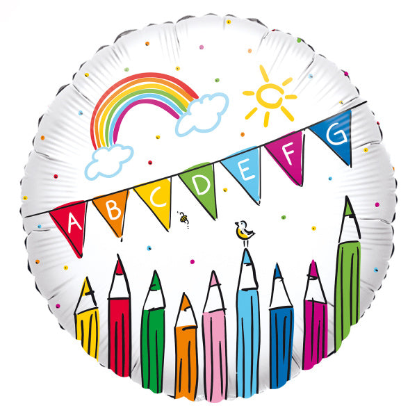 Palloncino ad elio Back To School vuoto 43 cm