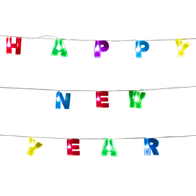 Ghirlanda luminosa LED Buon Anno 1,6 m