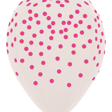 Palloncini coriandoli mix Crystal Clear 30cm 25pz