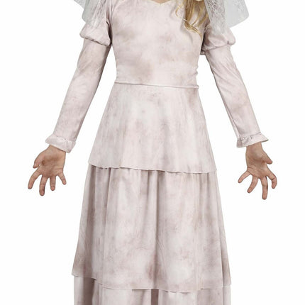 Costume da fantasma per Halloween da ragazza bianco
