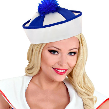 Cappello bianco blu del Capitano