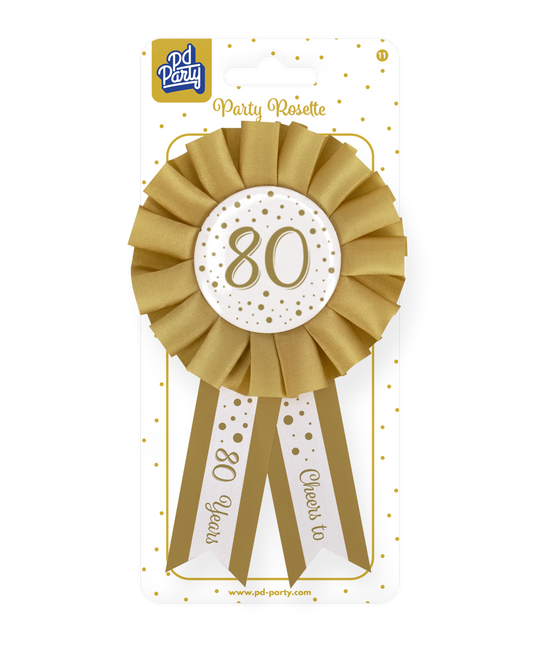 Rosone 80 Anni Oro Bianco 14cm