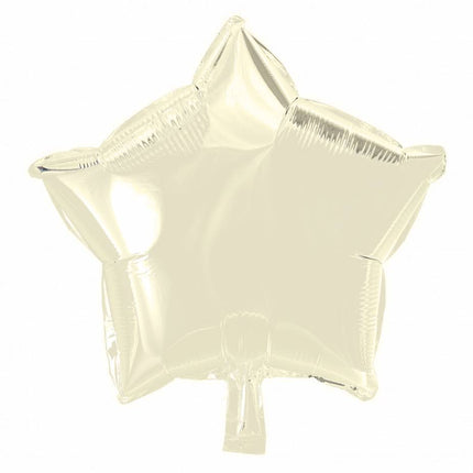 Palloncino ad elio Star Ivory 46cm vuoto