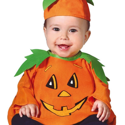 Costume di Halloween da zucca per bambino arancione