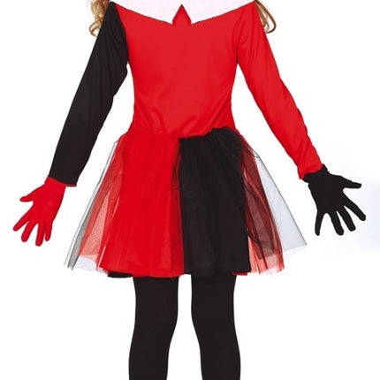 Costume di Halloween da Arlecchino bambino nero e rosso