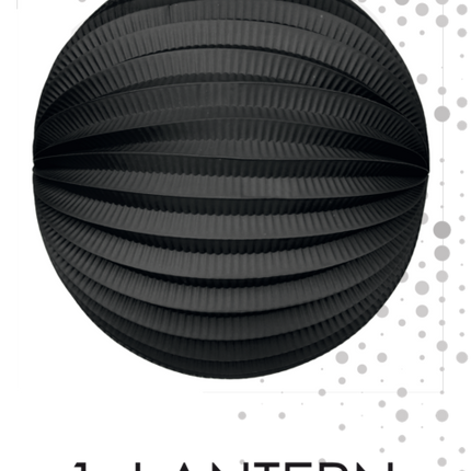 Lampione nero 25 cm