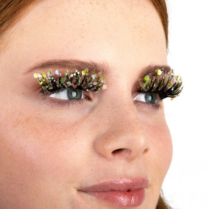 PXP Ciglia finte glitterate che brillano al buio Lime Calypso