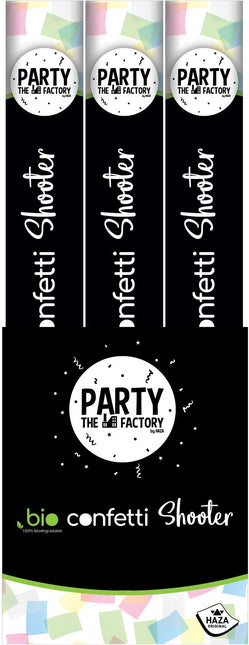 Cannone di coriandoli Bio colorato 40 cm