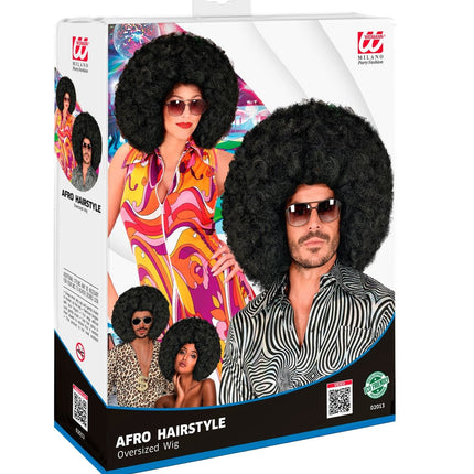 Maxi parrucca afro nera