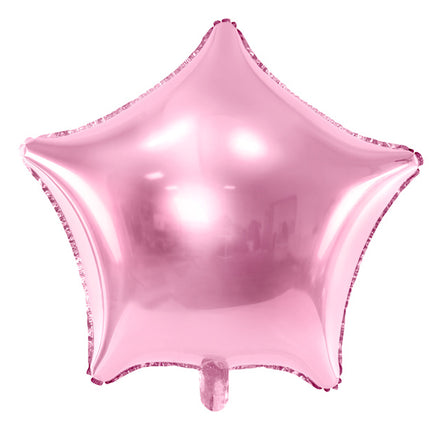 Palloncino ad elio Star rosa chiaro vuoto 48 cm
