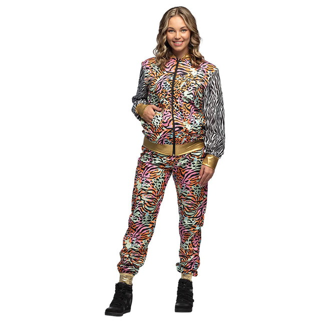 Tuta da ginnastica colorata Faulty Ladies Animal Print