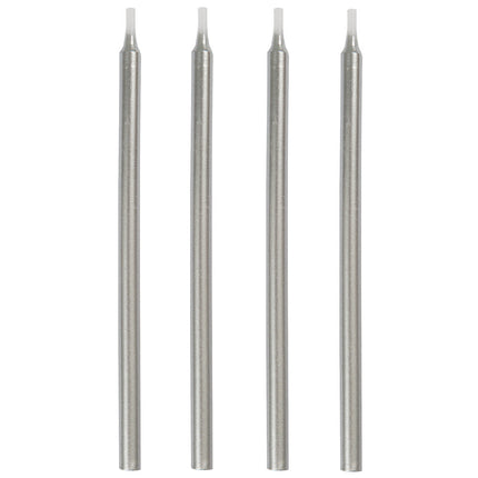 Candele d'argento 13cm 12pz