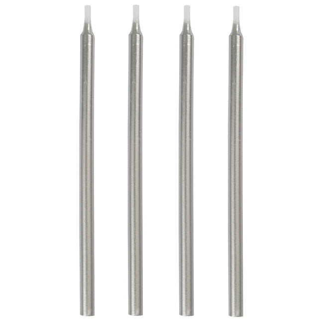 Candele d'argento 13cm 12pz