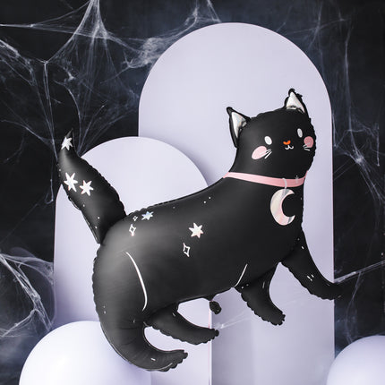 Palloncino ad elio Halloween Cat vuoto 95 cm