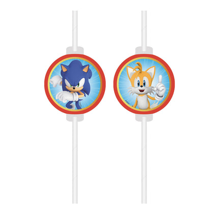 Cannucce Sonic di carta 4 pezzi