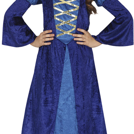 Costume da principessa medio per bambina blu