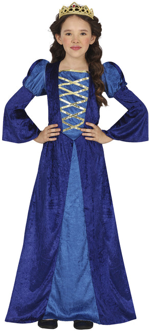 Costume da principessa medio per bambina blu