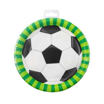 Piatti da calcio bianco nero 23cm 8pz