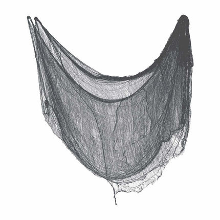 Tenda di Halloween in tessuto nero 2,28 m