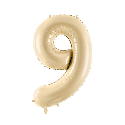 Palloncino figura 9 anni Beige Vuoto 72cm