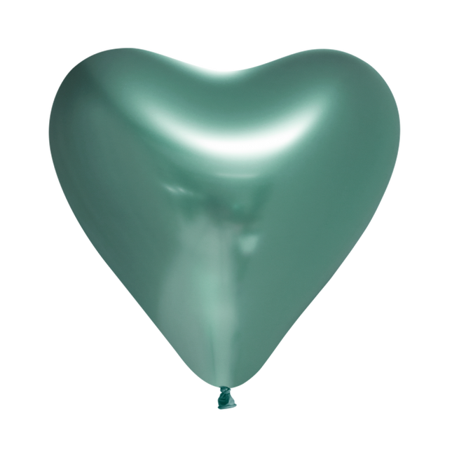 Palloncini Cuore Verde 30cm 6pz
