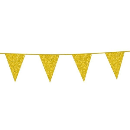 Bandiera oro glitterata 6m