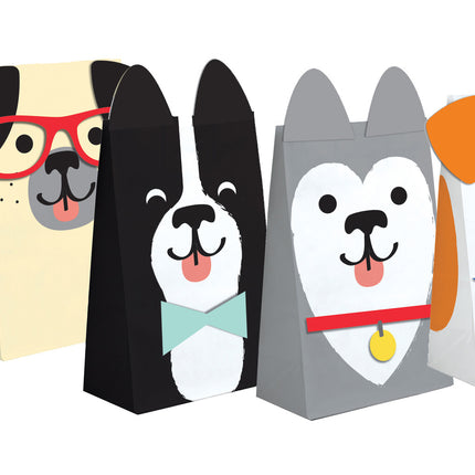Sacchetti per feste Cani 20cm 8pz