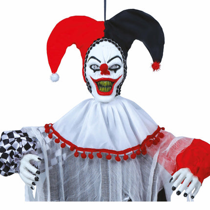 Decorazione appesa di Halloween Clown 1,2 m