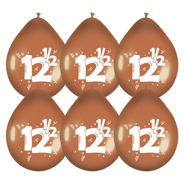 Palloncini 12,5 anni bronzo 30 cm 6 pezzi