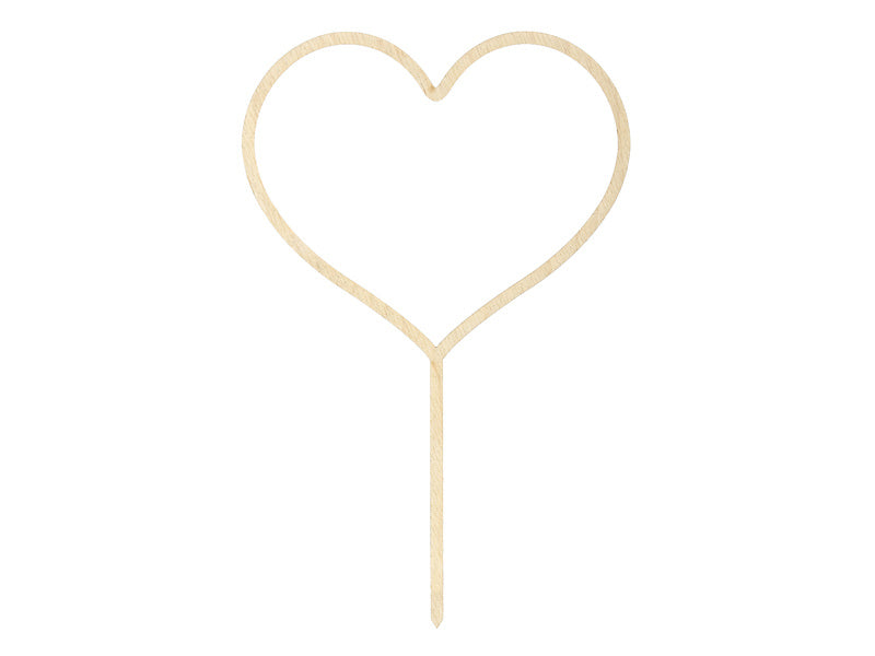 Cuore di legno per torta 23 cm