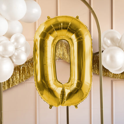Palloncino 0 Year Figure Oro Vuoto 72cm