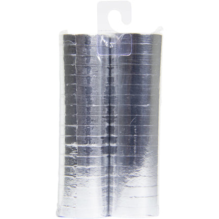 Serpentine d'argento metalliche 4m 18 anelli 2pz