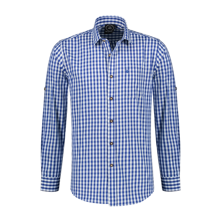 Camicetta bianca blu a maniche corte da uomo Threshold Arm