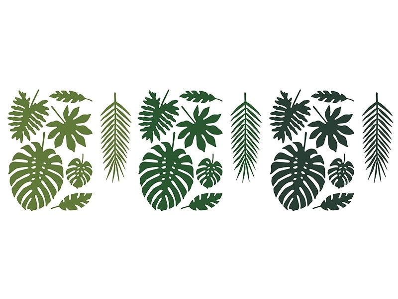 Set di decorazioni Hawaii Foglia di palma 21 pezzi