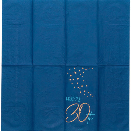 Tovaglioli 30 anni blu 33cm 10pz