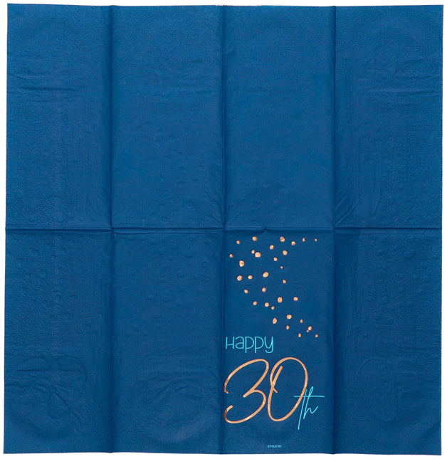 Tovaglioli 30 anni blu 33cm 10pz