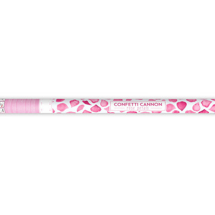 Cannone di coriandoli rosa Petali di rosa 80 cm