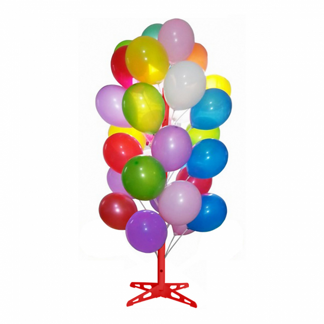 Supporto per palloncini rosso 1,8 m