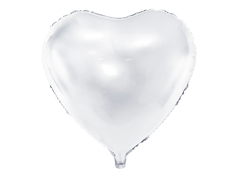 Palloncino ad elio Cuore Bianco Vuoto 61cm