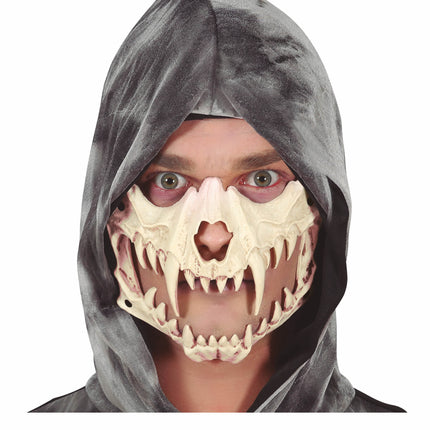 Maschera di Halloween Teschio Denti
