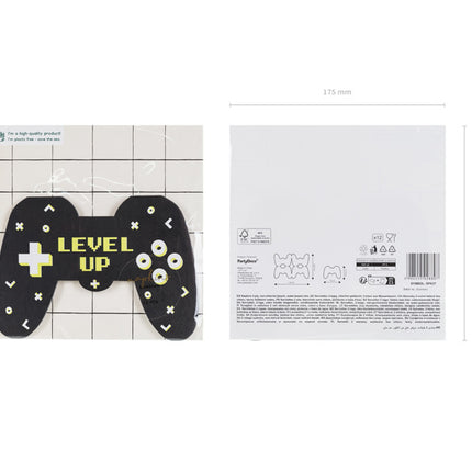 Tovaglioli per feste di gioco 16cm 12pz