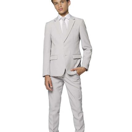 Ragazzo in abito grigio adolescente <tc>OppoSuits</tc>