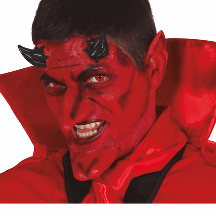 Adesivi viso Halloween Diavolo