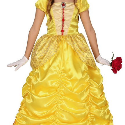Vestito da principessa bambino giallo