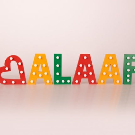 Set di lettere Alaaf con luce 16.6Cm