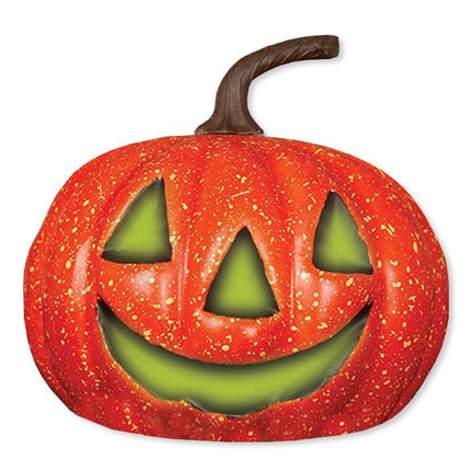 Zucca di Halloween con luce 20 cm