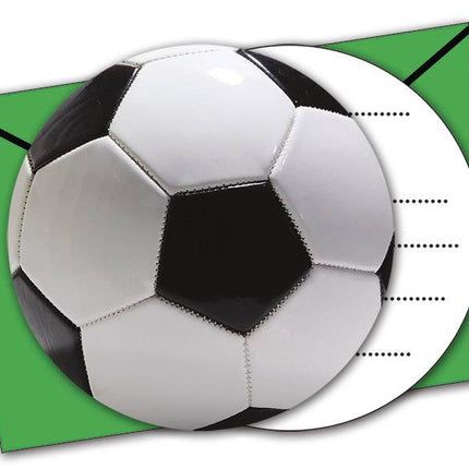 Inviti al calcio decorazione 6 pezzi
