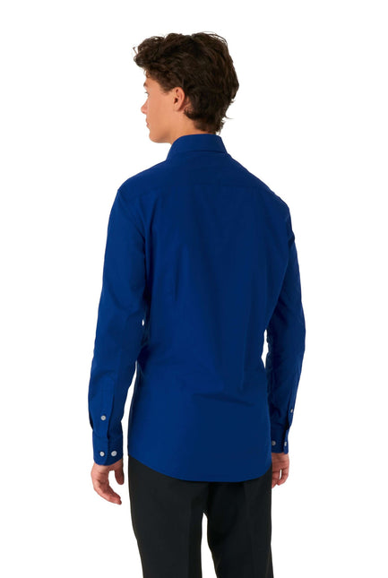 Camicia blu scuro ragazzo adolescente <tc>OppoSuits</tc>