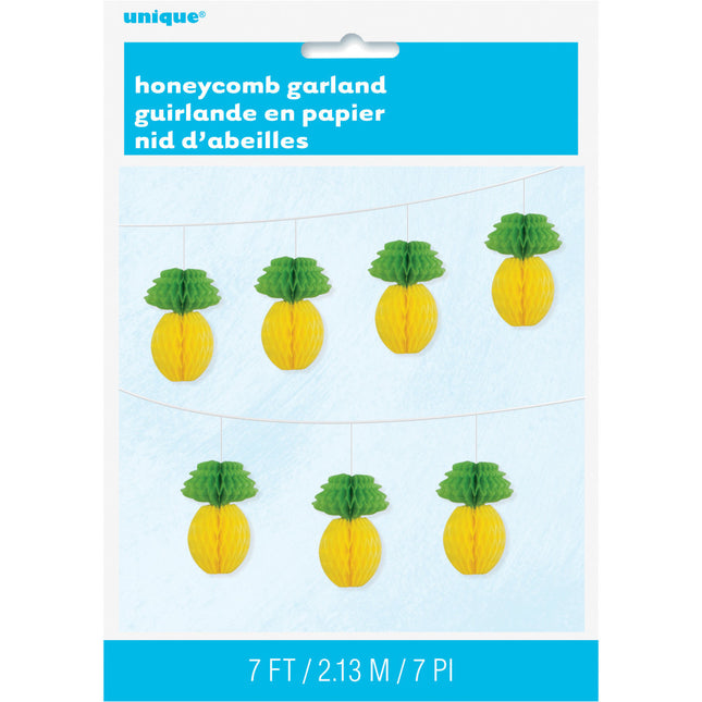 Ghirlanda a nido d'ape Ananas 2,1 m